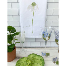 Load image into Gallery viewer, White Swan Coneflower Flour Sack Towel
