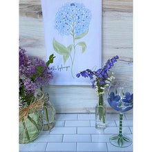 Load image into Gallery viewer, Blue Hydrangea Flour Sack Towel
