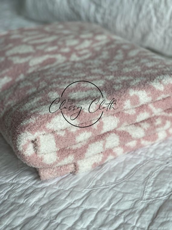 Luxe Blanket - Pink Leopard