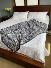 Load image into Gallery viewer, Luxe Blanket - Grey Leopard
