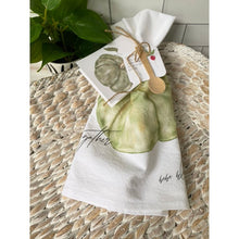 Load image into Gallery viewer, Green Heirloom Pumpkin Flour Sack Towel
