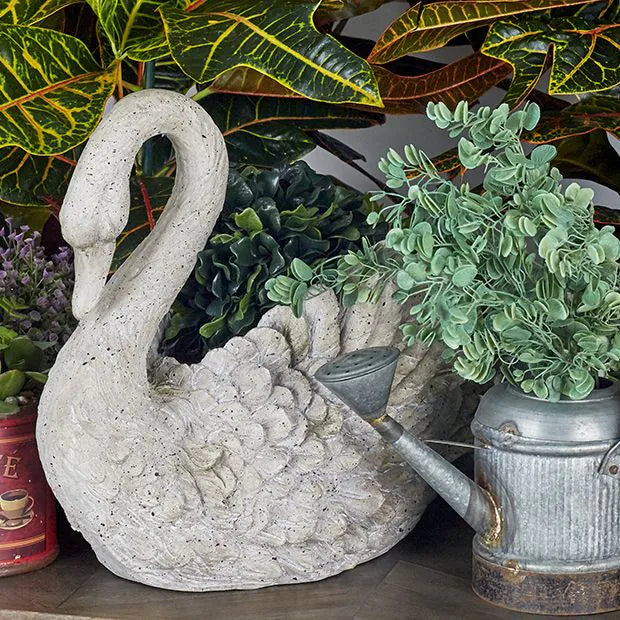 SWAN SHAPED COUNTRY VASE